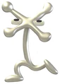 The Royal Coat Rack sticker from a sticker sheet sold on Fangamer