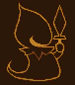 Rudinn as it appears in the cutscene where Ralsei explains about the Roaring