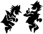 Two Shadowguys quickly sneaking in TV World's Third Stealth Zone