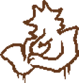 Unused backstage TV World graffiti of Shadowguy
