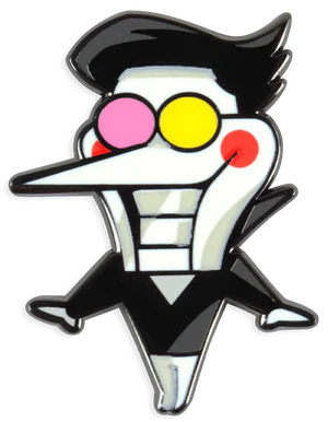 Spamton pin merch.png