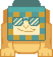 Unused sprite of Sphinx-Tenna on the Island Board