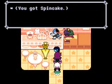Receiving a SpinCake from Top Chef in Chapter 2 end