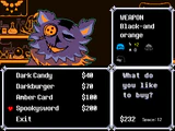 Spookysword sold in Seam's Shop