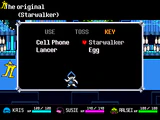 Starwalker in the inventory menu