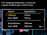 Item fusion for TV Dinner at Castle Town