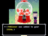 Obtaining a TV Dinner from the ball machine