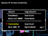 Item fusion for TensionMax at Castle Town