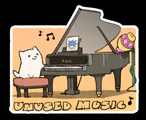 Temmie Chang's artwork for the Chapter 2 Rejected Tracks page, with Spamton NEO's cannon on the piano