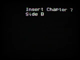 The CRT screen displayed after the route is completed